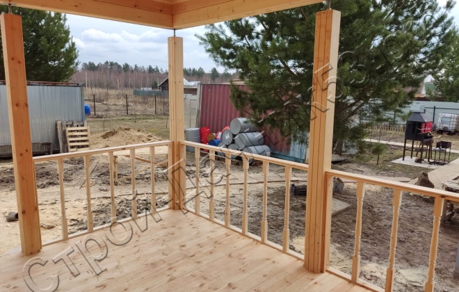 4 Брусовой дом ОД-11, 9х9м, 81М², Тульская область, Заокский район, КП «Покровское-Южное» (5)